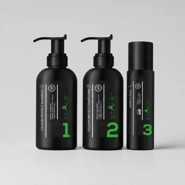 ScalpDr Colour Protect Kit: Shampoo (300ml) + Conditioner (300ml) + Growth Tonic (100ml) (1 Each)
