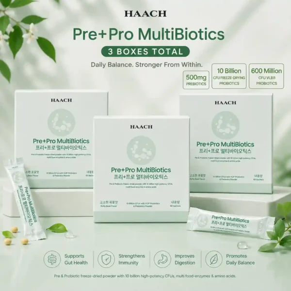PRE + PRO MULTIBIOTICS – Nutty Bean (3 Boxes)