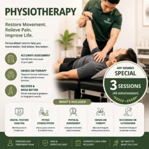 Physiotherapy 3 Sessions (45 min per session)