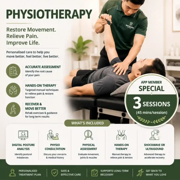 Physiotherapy 3 Sessions (45 min per session)